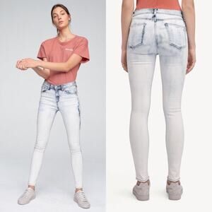 Rag & Bone Hi-Rise Skinny Jeans Bleached